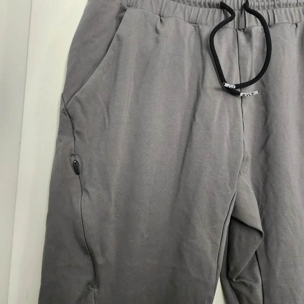 BYLT Active Jogger Mens Medium Gray Excellent Tapered Stretch Performance Pants